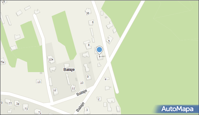 Bałaje, Bałaje, 7, mapa Bałaje
