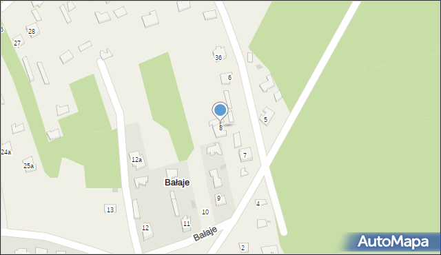 Bałaje, Bałaje, 8, mapa Bałaje