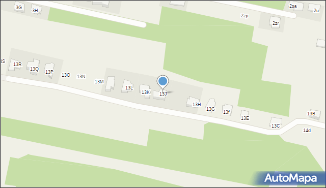 Balcerów, Balcerów, 13J, mapa Balcerów