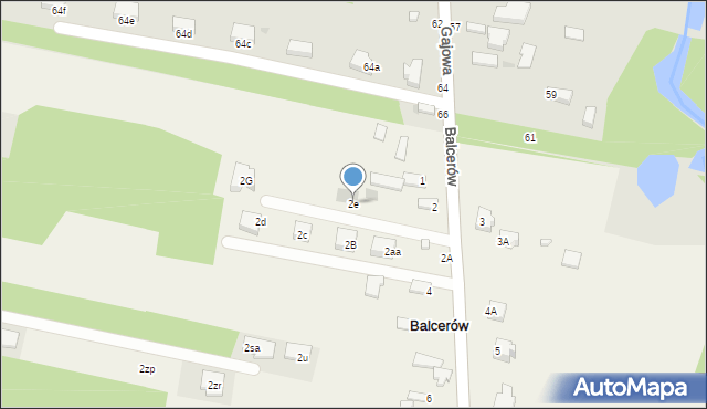 Balcerów, Balcerów, 2e, mapa Balcerów