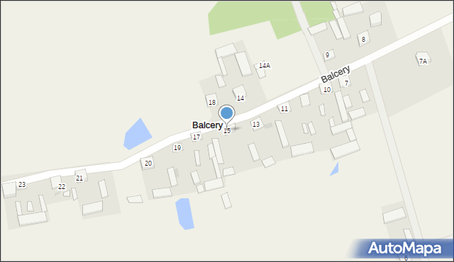 Balcery, Balcery, 15, mapa Balcery