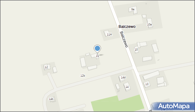 Balczewo, Balczewo, 11, mapa Balczewo