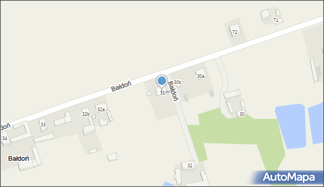 Bałdoń, Bałdoń, 31, mapa Bałdoń