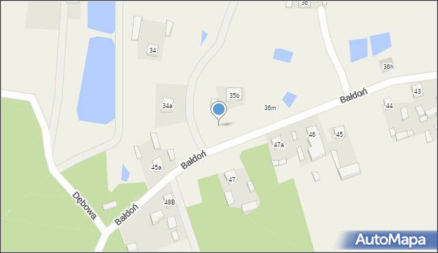 Bałdoń, Bałdoń, 36p, mapa Bałdoń