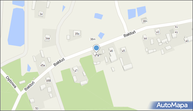 Bałdoń, Bałdoń, 47a, mapa Bałdoń