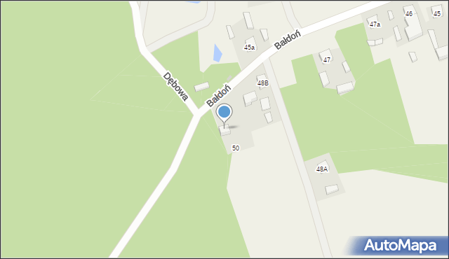 Bałdoń, Bałdoń, 50, mapa Bałdoń
