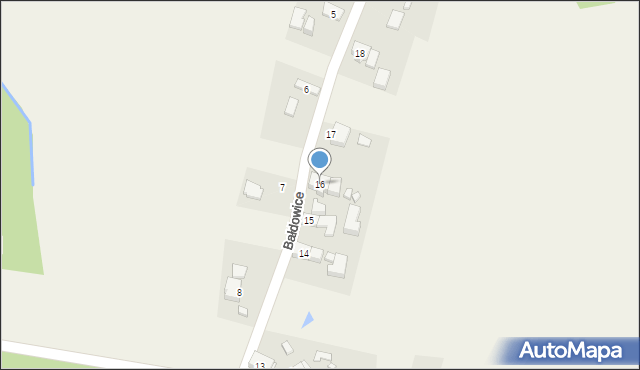 Bałdowice, Bałdowice, 16, mapa Bałdowice