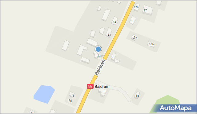 Baldram, Baldram, 12, mapa Baldram