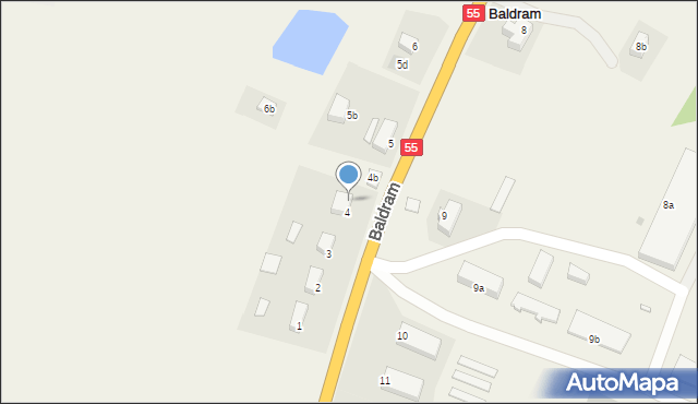 Baldram, Baldram, 4a, mapa Baldram