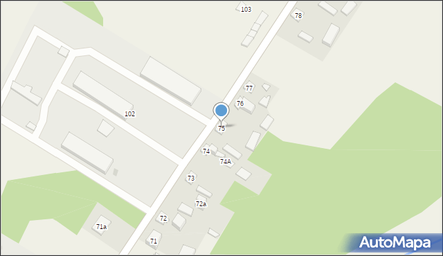 Bałdrzychów, Bałdrzychów, 75, mapa Bałdrzychów