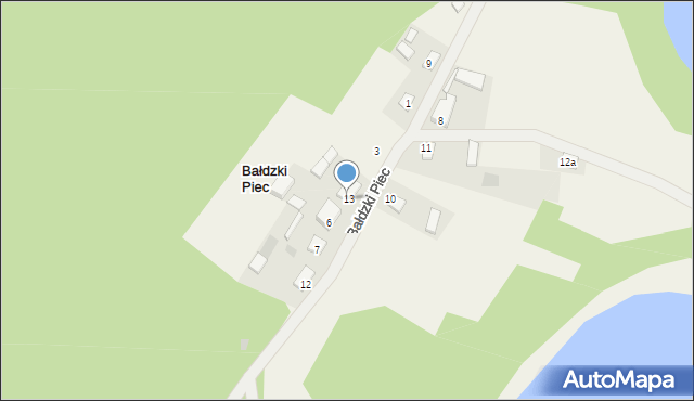 Bałdzki Piec, Bałdzki Piec, 5, mapa Bałdzki Piec