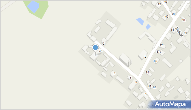 Balice, Balice, 3, mapa Balice