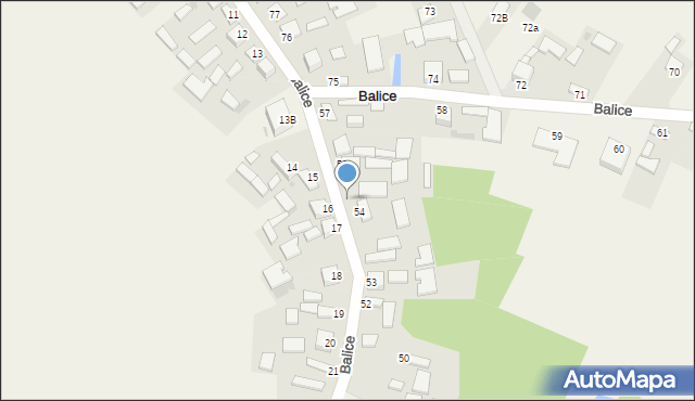 Balice, Balice, 55, mapa Balice