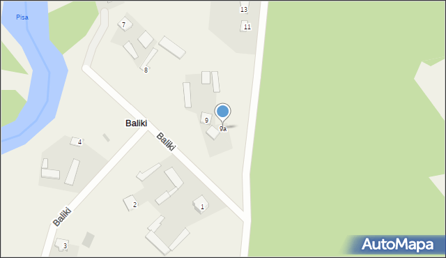Baliki, Baliki, 9a, mapa Baliki