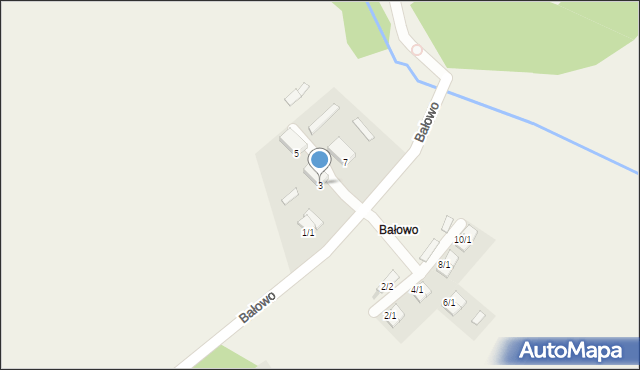 Bałowo, Bałowo, 3, mapa Bałowo