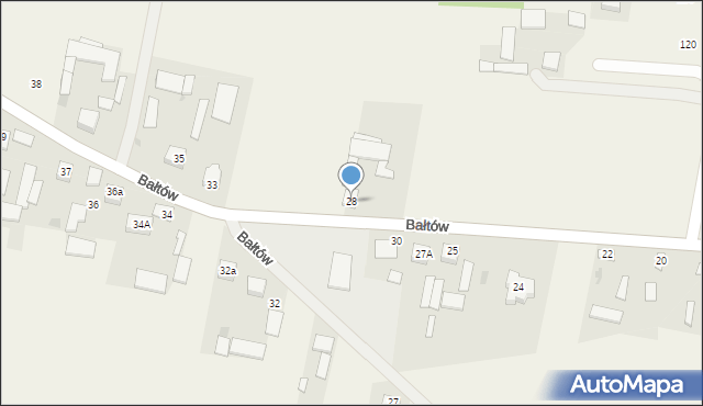Bałtów, Bałtów, 28, mapa Bałtów