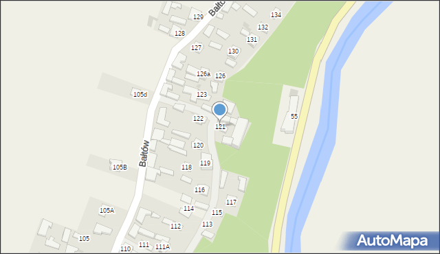 Bałtów, Bałtów, 121, mapa Bałtów