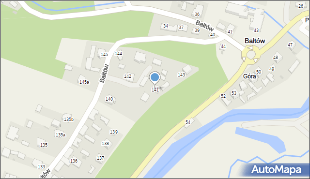 Bałtów, Bałtów, 141, mapa Bałtów
