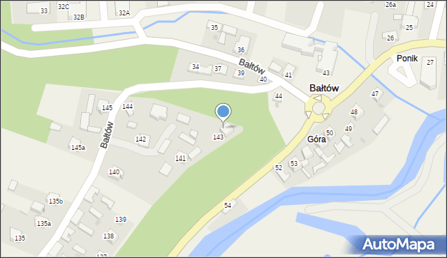 Bałtów, Bałtów, 143a, mapa Bałtów