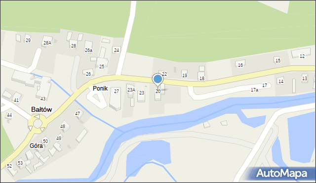 Bałtów, Bałtów, 20, mapa Bałtów