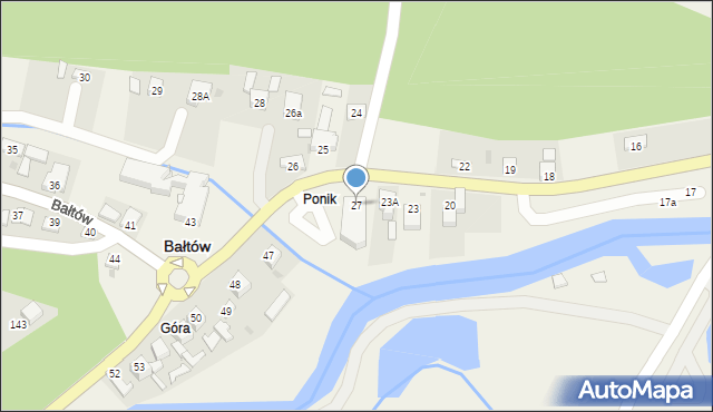 Bałtów, Bałtów, 27, mapa Bałtów