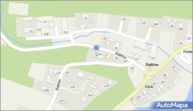 Bałtów, Bałtów, 34, mapa Bałtów