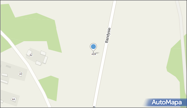 Bandysie, Bandysie, 42a, mapa Bandysie