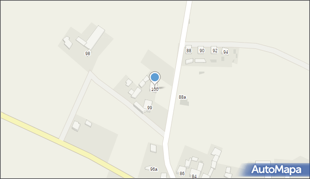 Baniewice, Baniewice, 100, mapa Baniewice