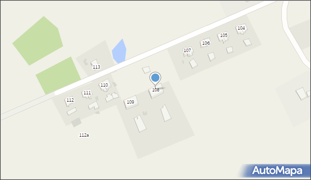 Baniewice, Baniewice, 108, mapa Baniewice