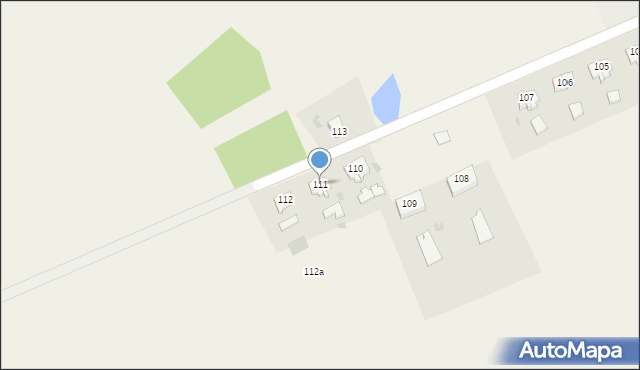 Baniewice, Baniewice, 111, mapa Baniewice