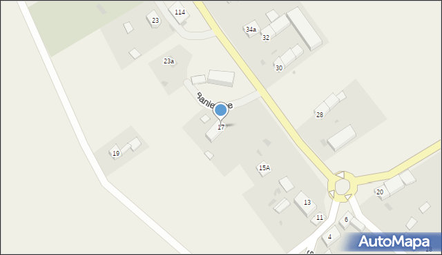 Baniewice, Baniewice, 17, mapa Baniewice