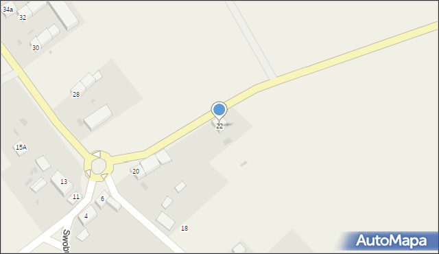 Baniewice, Baniewice, 22, mapa Baniewice