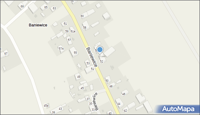 Baniewice, Baniewice, 54, mapa Baniewice