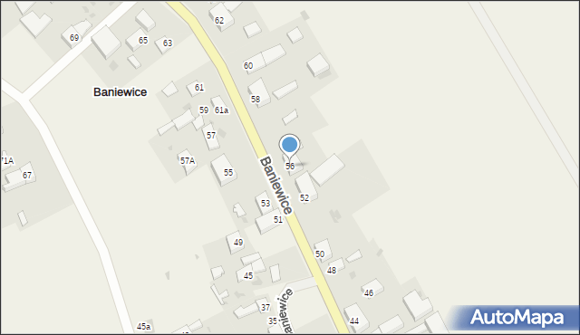 Baniewice, Baniewice, 56, mapa Baniewice