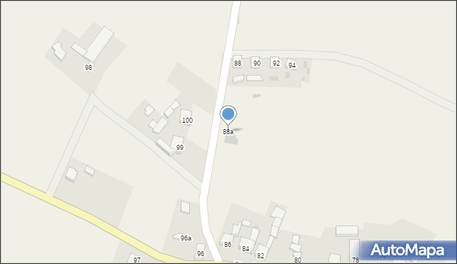 Baniewice, Baniewice, 88a, mapa Baniewice