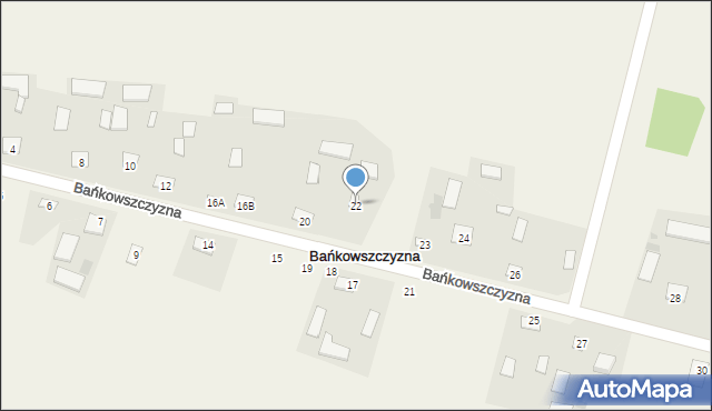 Bańkowszczyzna, Bańkowszczyzna, 22, mapa Bańkowszczyzna