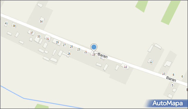 Baran, Baran, 19, mapa Baran