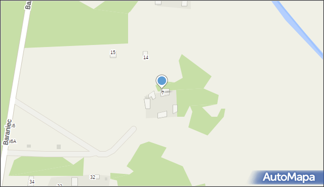 Baraniec, Baraniec, 7, mapa Baraniec