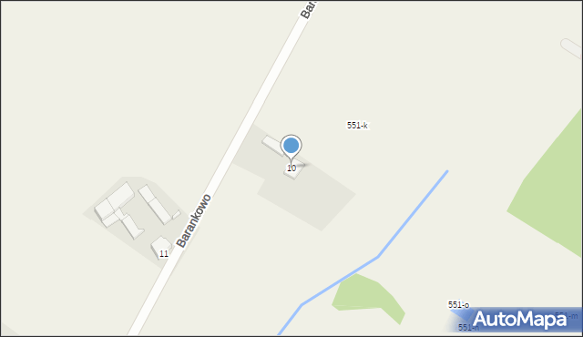 Barankowo, Barankowo, 10, mapa Barankowo