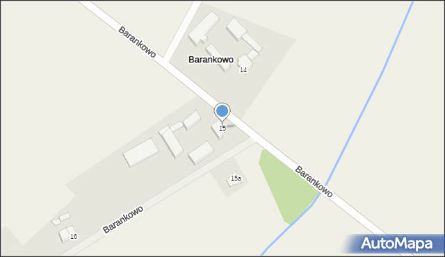 Barankowo, Barankowo, 15, mapa Barankowo