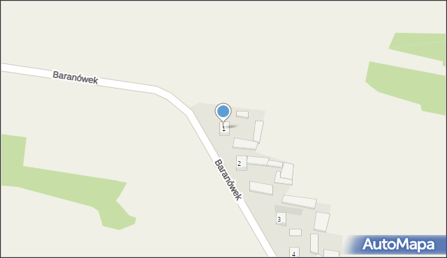 Baranówek, Baranówek, 1, mapa Baranówek