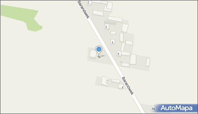 Baranówek, Baranówek, 5a, mapa Baranówek