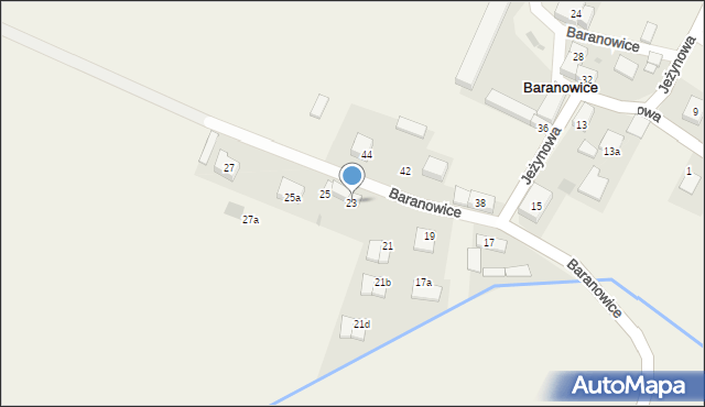 Baranowice, Baranowice, 23, mapa Baranowice