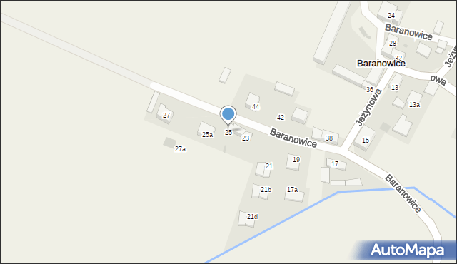 Baranowice, Baranowice, 25, mapa Baranowice