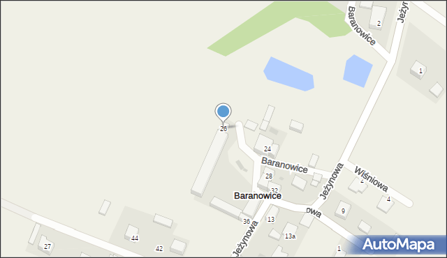 Baranowice, Baranowice, 26, mapa Baranowice