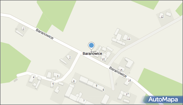 Baranowice, Baranowice, 10A, mapa Baranowice