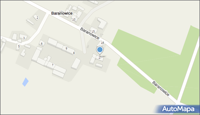 Baranowice, Baranowice, 17, mapa Baranowice