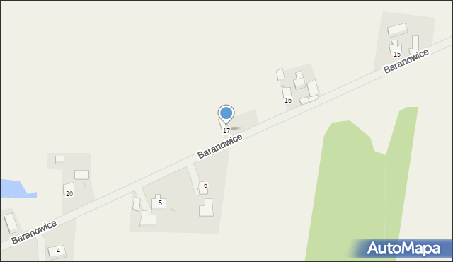 Baranowice, Baranowice, 17, mapa Baranowice