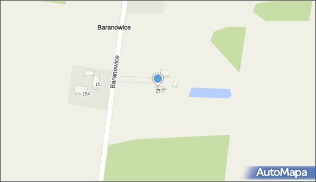 Baranowice, Baranowice, 25, mapa Baranowice