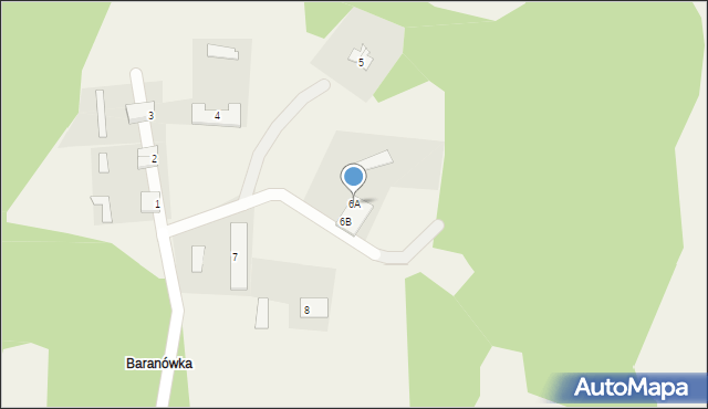 Baranówka, Baranówka, 6A, mapa Baranówka